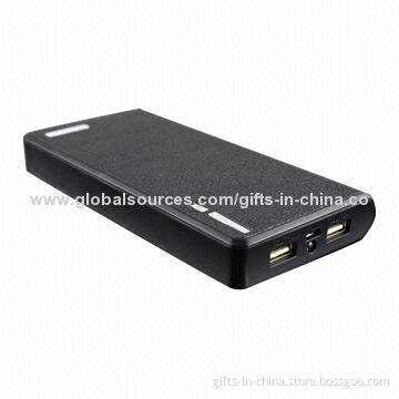 20,000mAh External Power Bank/Backup 2 USB Battery Charger for iPhone with CE, RoHS Marks